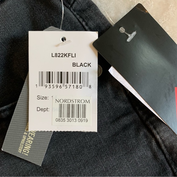 WIT & WISDOM 'Ab'Solution Roll Cuff Denim Shorts in Black Size 14 - Picture 12 of 15